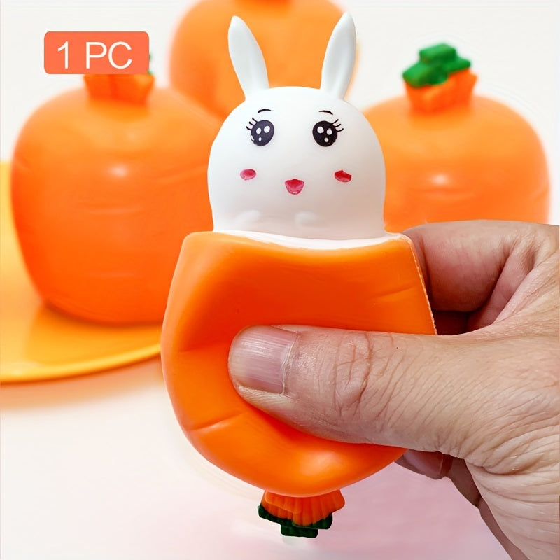 2Pcs Carrot Bunny Squeeze Toy For Kids And Adults