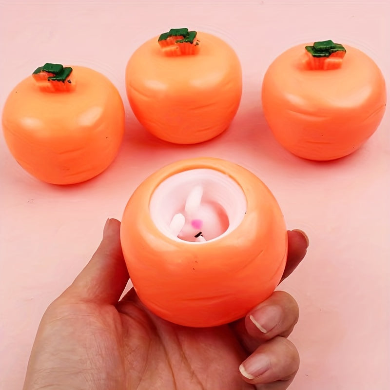 2Pcs Carrot Bunny Squeeze Toy For Kids And Adults