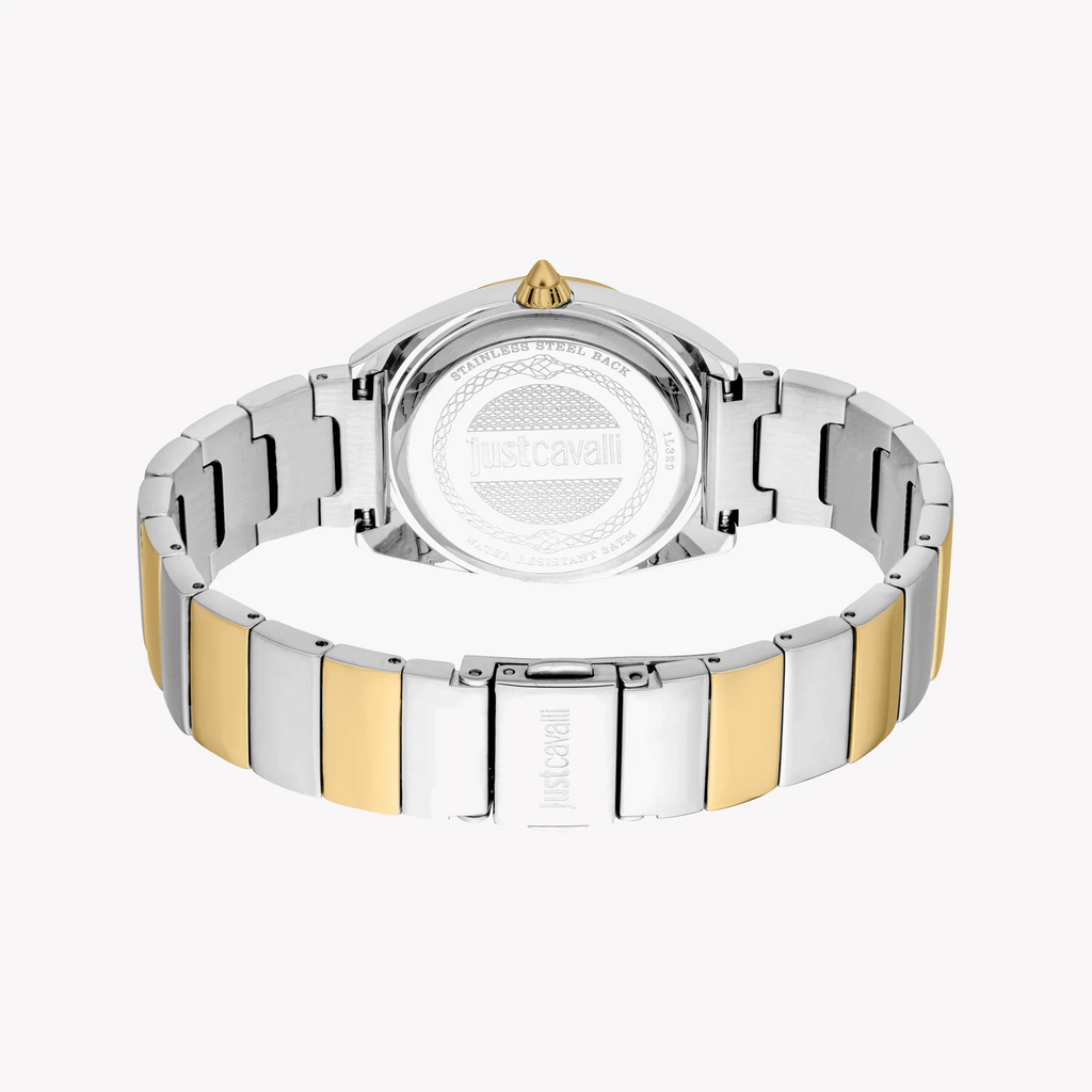 Just Cavalli Women's Two-Tone Watch, Silver Dial | Jc1l329m0075