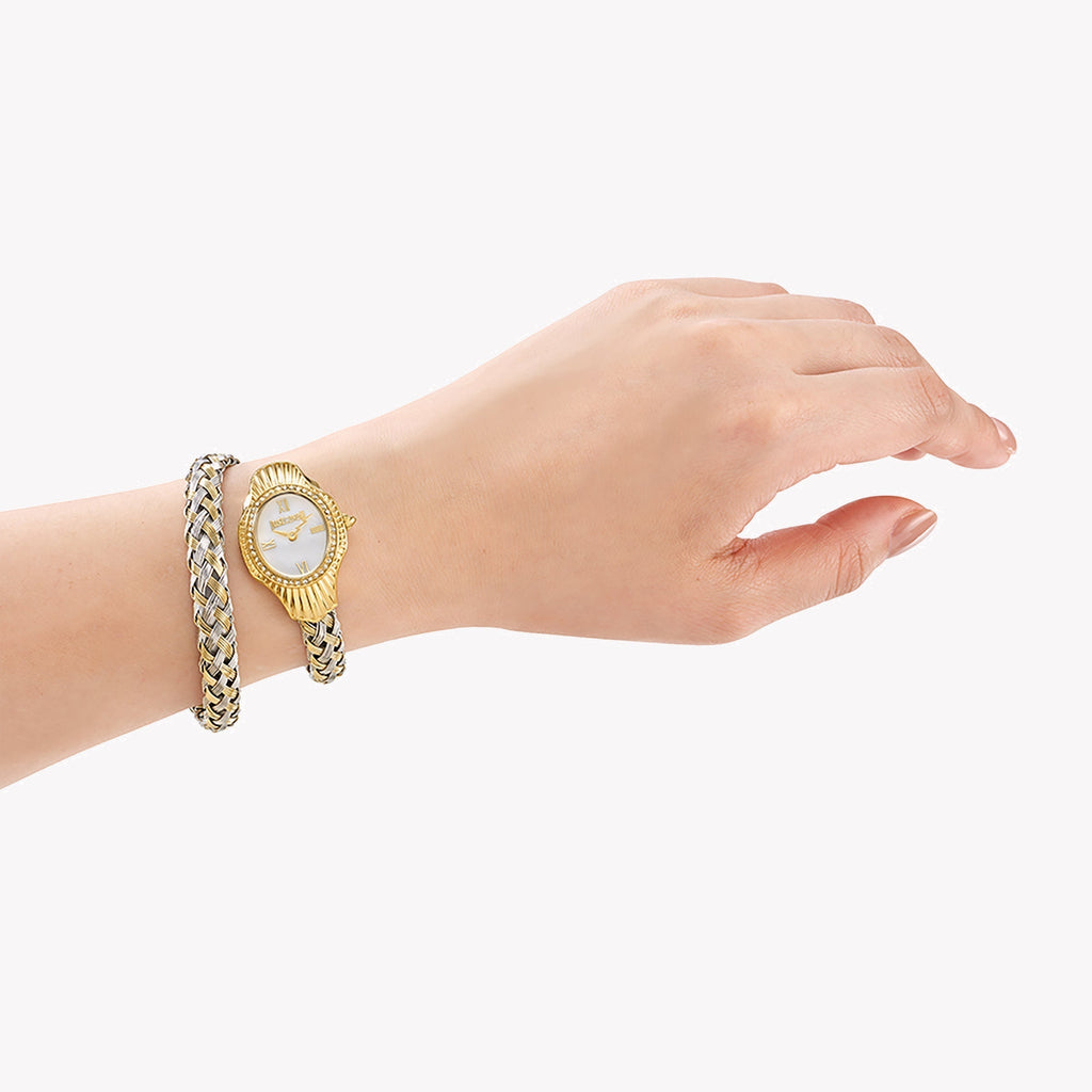 Just Cavalli Women's Gold Stainless Steel Watch, White Dial | Jc1l305m0055