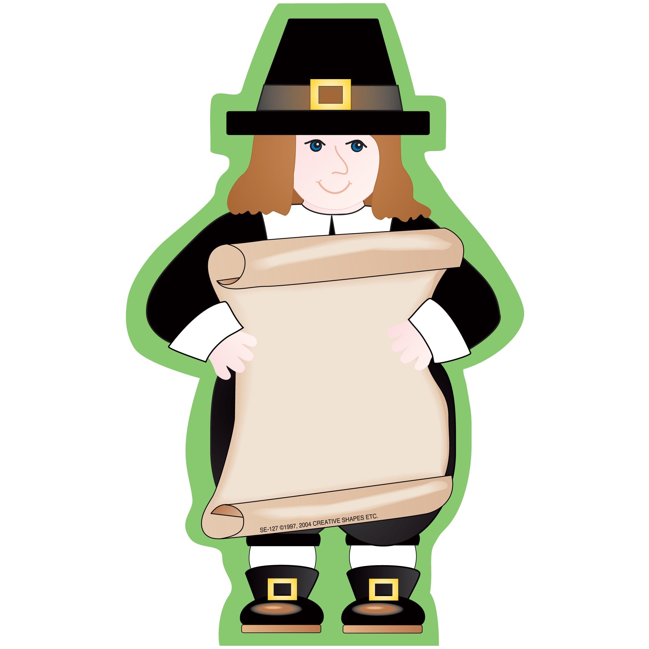 SHAPES ETC. Large Notepad - Pilgrim Boy