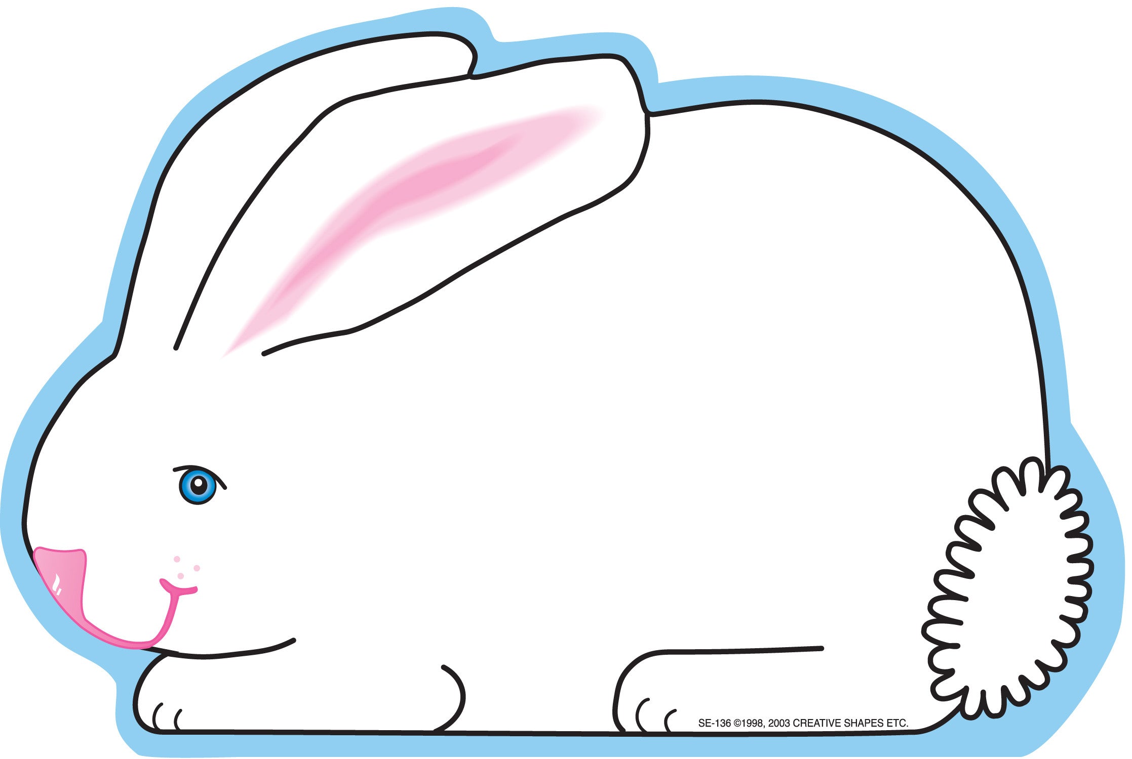 SHAPES ETC. Large Notepad - Rabbit
