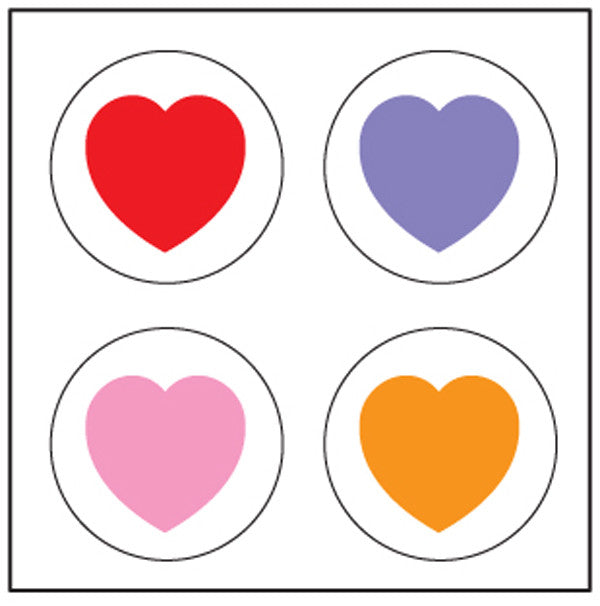 SHAPES ETC.  Stickers - Heart