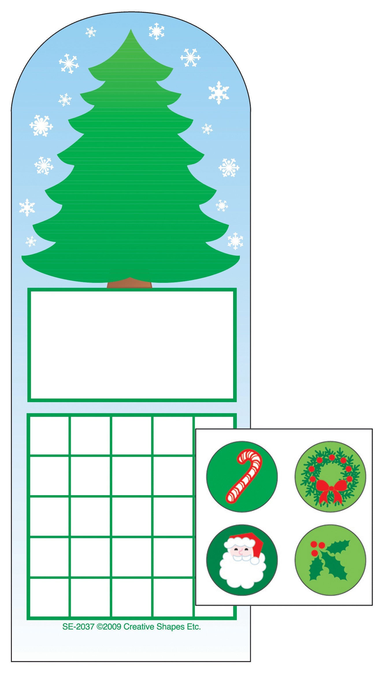 SHAPES ETC. Incentive Sticker Set - Fir Tree