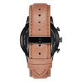 Trnda Men's Stainless Steel Watch, Black & Tan | Trnda-43mm