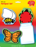 SHAPES ETC. Large Notepad Set - Insects