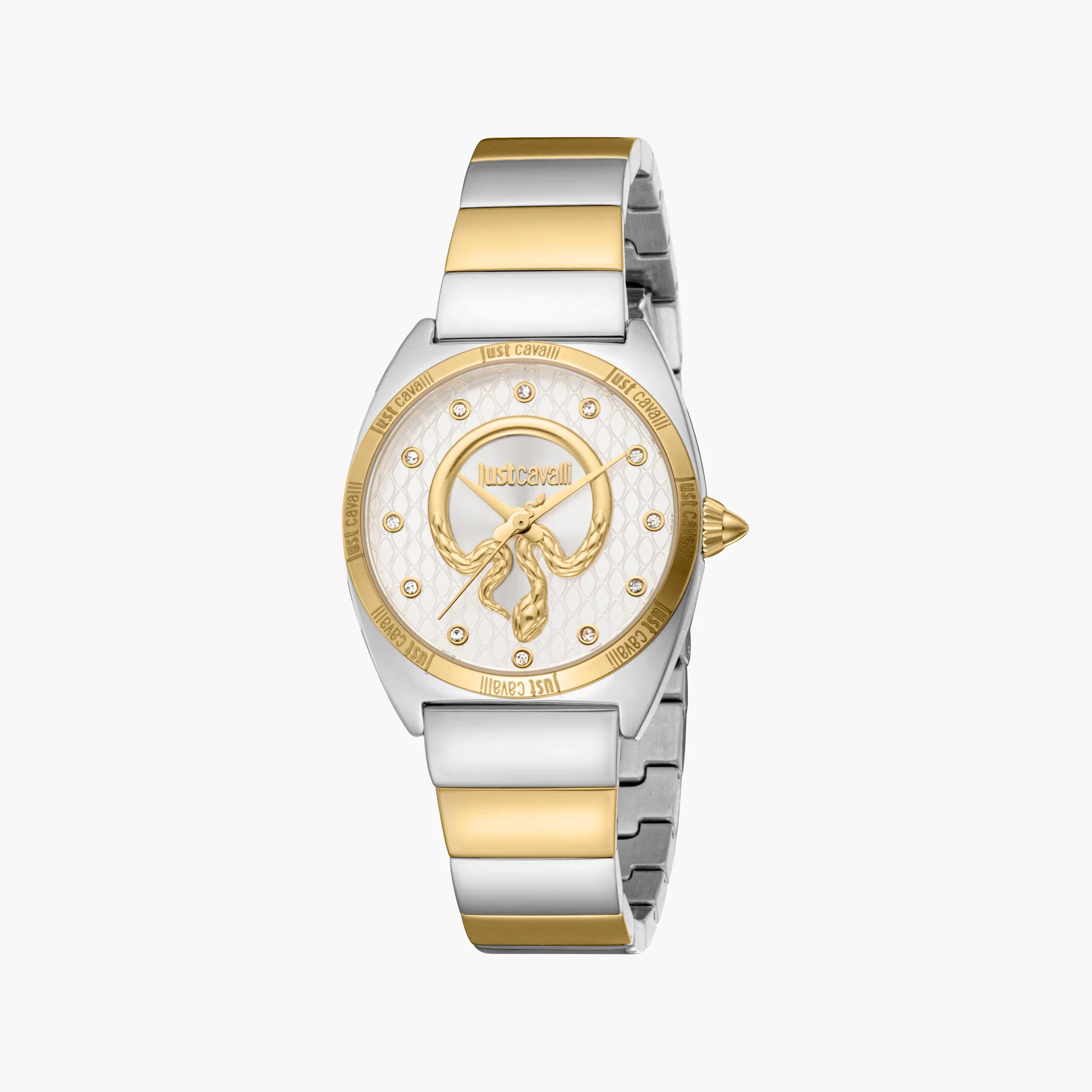 Just Cavalli Women's Two-Tone Watch, Silver Dial | Jc1l329m0075